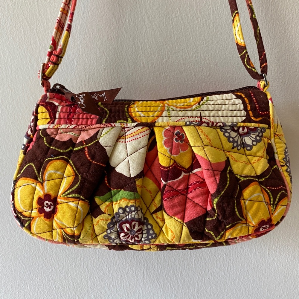 VERA BRADLEY Frannie Small Crossbody or Shoulder
Purse in Buttercup